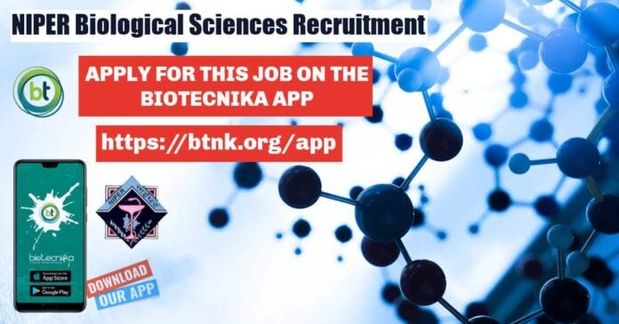NIPER Biotech Jobs
