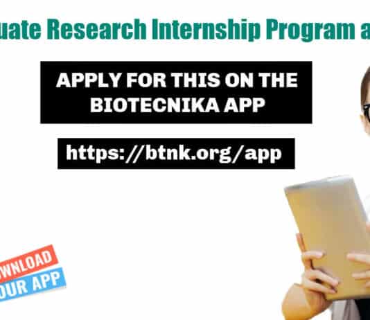 Graduate Research Internship Program