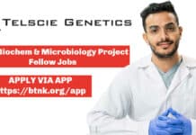 Telscie Genetics Project Fellow Recruitment – Biochem & Microbiology Apply Telscie Genetics Project Felloww