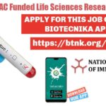 BIRAC National Biopharma Mission Funded Research Job For Life Sciences at NII NII Associate Job