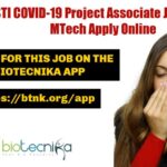 THSTI COVID-19 Project Associate Jobs, MSc & MTech Apply Online THSTI Project Associate Jobs