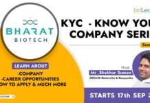 Know Your Biotech Company – KYC Series Starts 17th Sept 2021 – Check Details