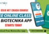 🎁 FREE – CSIR NET Crash Course Starts Today IN Biotecnika App – Check Details🎁