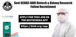 Govt CCRAS-RARI Biotech