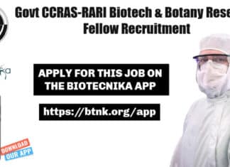 Govt CCRAS-RARI Biotech