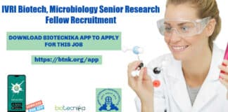 ICAR-IVRI Microbiology SRF Job