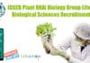 ICGEB Plant RNAi Biology Group Life & Biological Sciences Recruitment ICGEB Biological Sciences SRF