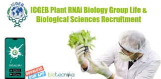 ICGEB Biological Sciences SRF