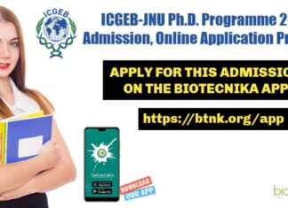 ICGEB-JNU PhD Programme 2021