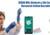 ICGEB MSc Biotech & Life Sciences Research Fellow Recruitment ICGEB Vacancy Available