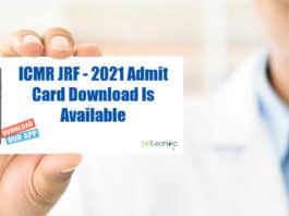 ICMR JRF - 2021