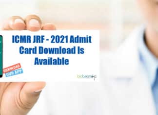 ICMR JRF - 2021