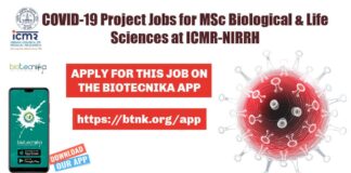 ICMR-NIRRH Project Jobs