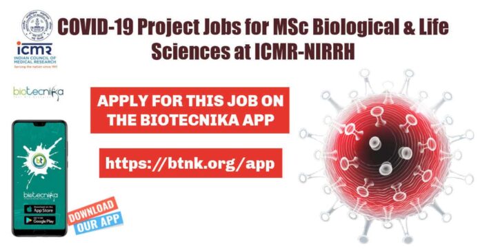 ICMR-NIRRH Project Jobs