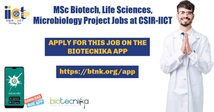 IICT Project Job Openings