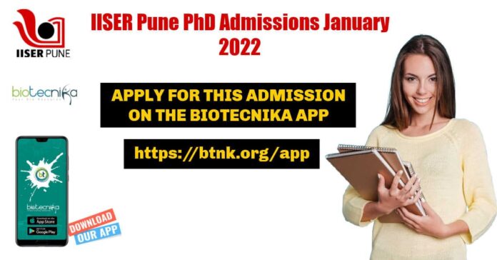 IISER Pune Admissions 2022