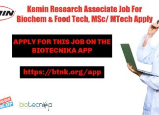 Kemin Research Associate Job