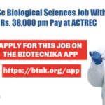 MSc Biological Sciences Job With Rs. 38,000 pm Pay at ACTREC MSc Biological