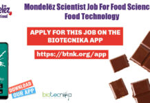 Mondelēz Scientist Job For Food Science & Food Technology, Apply Online Mondelēz Scientist Job