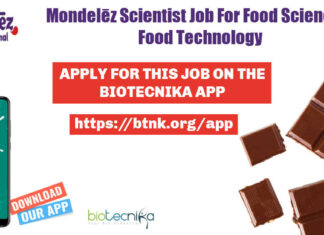Mondelēz Scientist Job