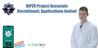 NIPER Project Associate