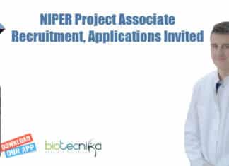 NIPER Project Associate