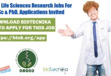 NIPGR Life Sciences Research Jobs For MSc & PhD, Applications Invited NIPGR Research Jobs For