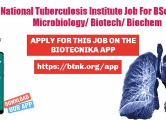 National Tuberculosis Institute Recruitment