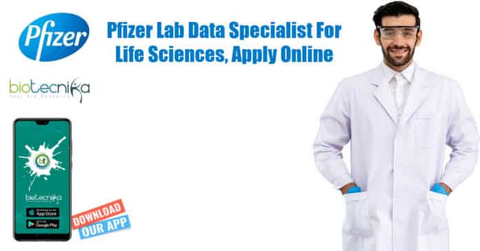 Pfizer Lab Data Specialist