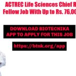 PhD Life Sciences ACTREC