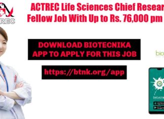 PhD Life Sciences ACTREC