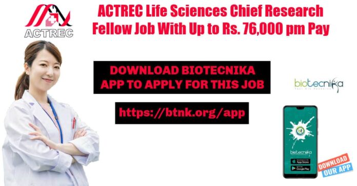 PhD Life Sciences ACTREC