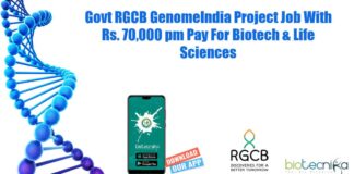 RGCB Project Job