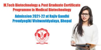 RGPV Admissions 2021-22