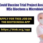 SJRI COVID Vaccine Trial Project Assistant Recruitment For Biochem & Microbiology SJRI Biochemistry