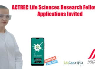 SRF Recruitment at ACTREC
