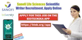Sanofi Life Sciences Writer