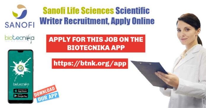 Sanofi Life Sciences Writer