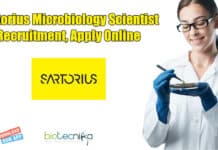 Sartorius Microbiology Scientist Recruitment, Apply Online Sartorius Microbiology Scientist