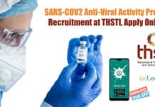 SARS-COV2 Anti-Viral Activity Project Recruitment at THSTI, Apply Online THSTI Project Job Openings