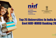 Top 25 Universities In India As Per Govt NIRF-MHRD Ranking 2021 Top 25 Indian Universities