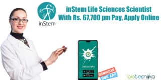 inStem Life Sciences Scientist