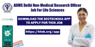 AIIMS Delhi Research Officer