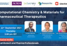 FREE Webinar For Biotech & Pharma Professionals on Computational Chemistry & Materials for Pharmaceutical Therapeutics