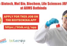 AIIMS Bathinda Cancer Project Recruitment, Applications Invited AIIMS Bathinda JRF Job