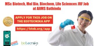 AIIMS Bathinda JRF Job