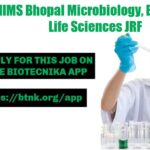 AIIMS Bhopal Tuberculosis Project Recruitment, Applications Invited