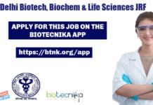 AIIMS Delhi Biotech, Biochem & Life Sciences JRF Recruitment AIIMS Delhi Biotech