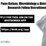 ARI Pune Botany, Microbiology & Biotechnology Research Fellow Recruitment ARI Pune Botany