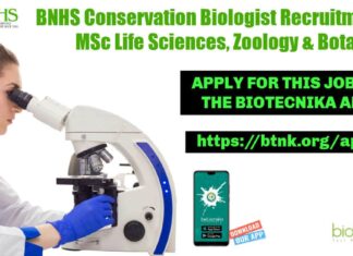 BNHS Conservation Biologist Job
